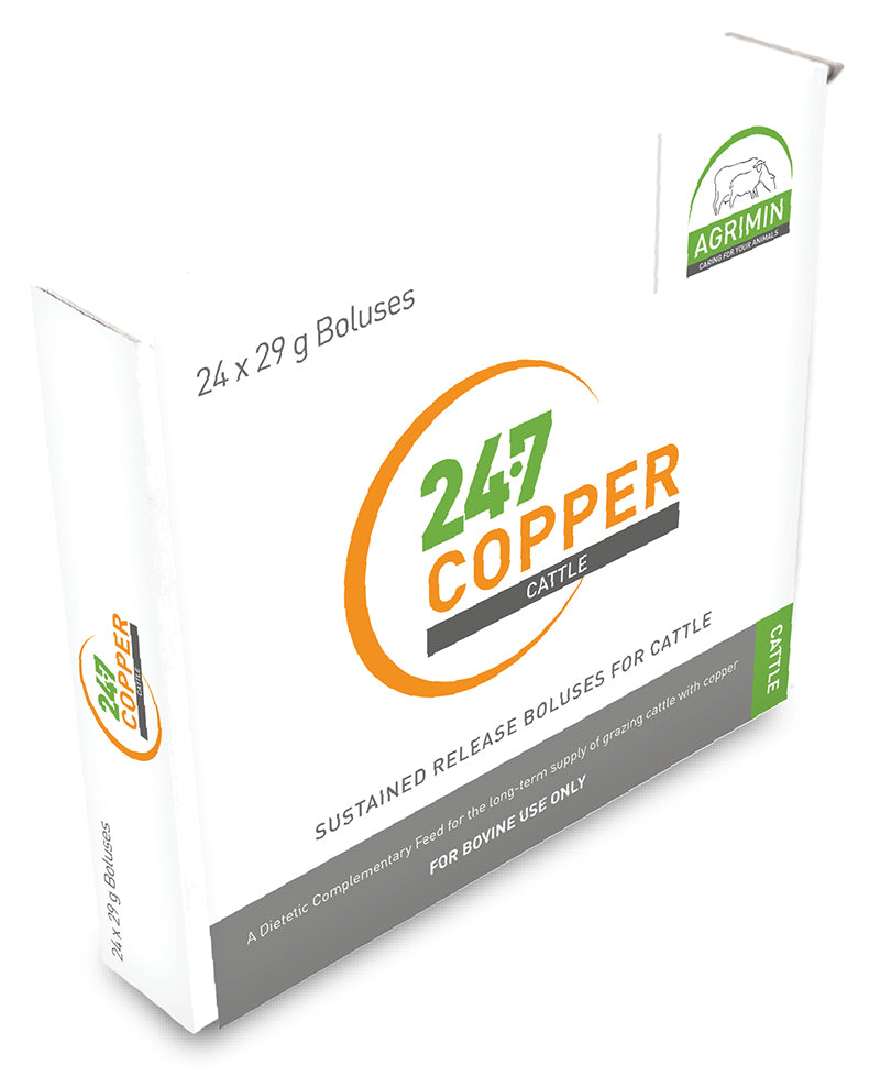 Agrimin 24/7 Copper Cattle Boluses