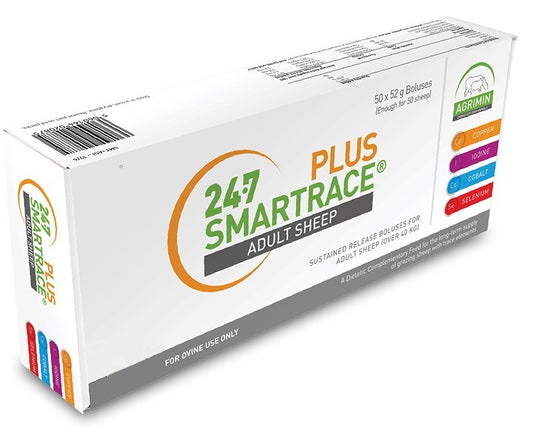 24/7 Smartrace Plus Copper Sheep Boluses (50 Pack)