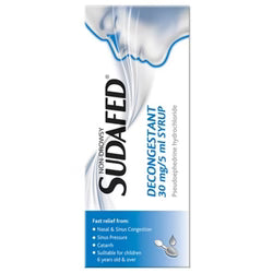 Sudafed Decongestant 30mg/5ml Syrup 100ml