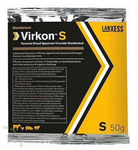 Virkon S Disinfectant Sachet 50g