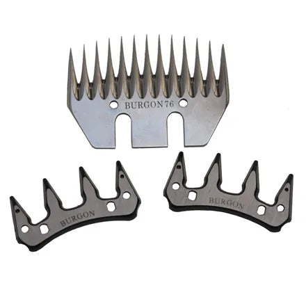 Burgon and Ball Shearing Comb 76mm & 2 Cutters