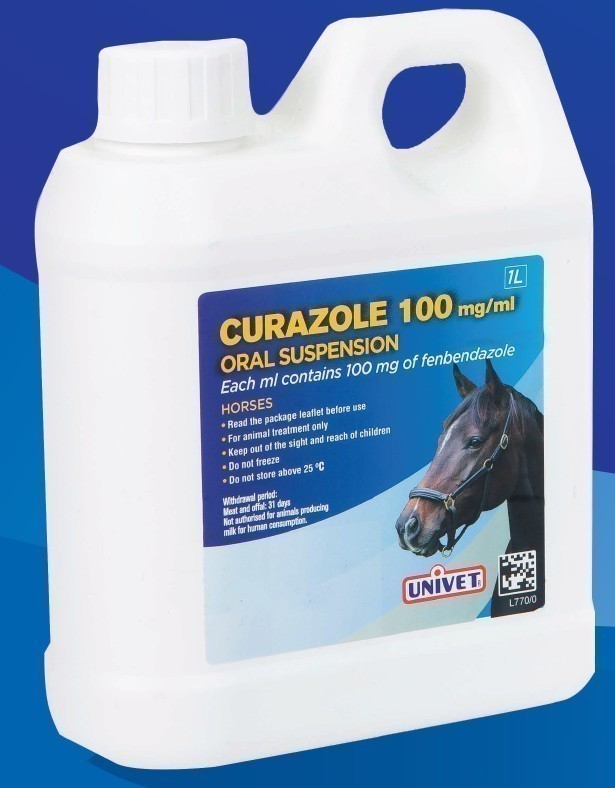 Curazole 100 mg/ml oral suspension for horses 1L