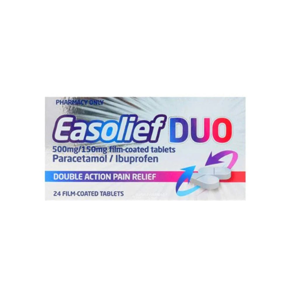 Easolief Duo Double Action Pain Relief 24 Tablets