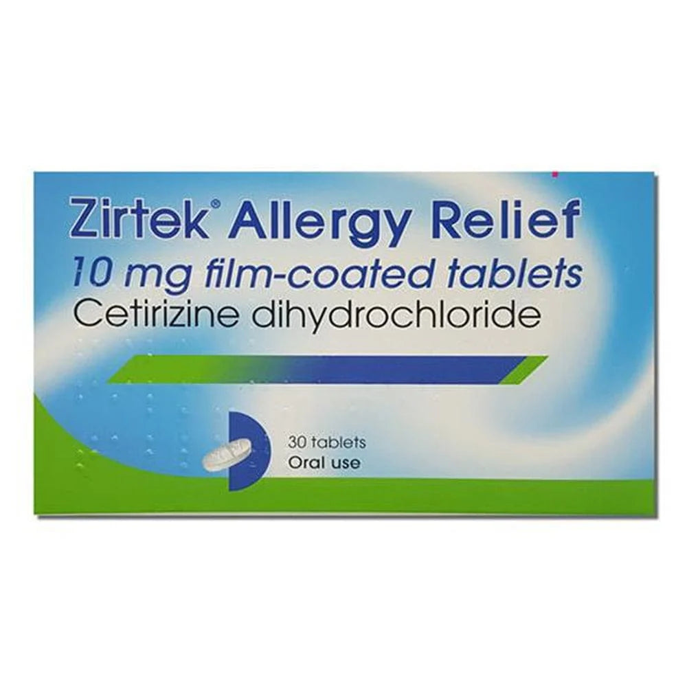 Zirtek Allergy Relief Tablets 30 pack