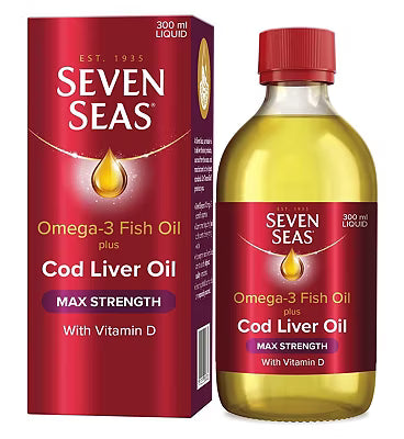 Image of Seven Seas Omega-3 Fish Oil Plus Cod Liver Oil MAX STRENGTH With Vitamins D And Vitamin E offer Seven Seas Omega-3 Fish Oil Plus Cod Liver Oil MAX STRENGTH With Vitamins D