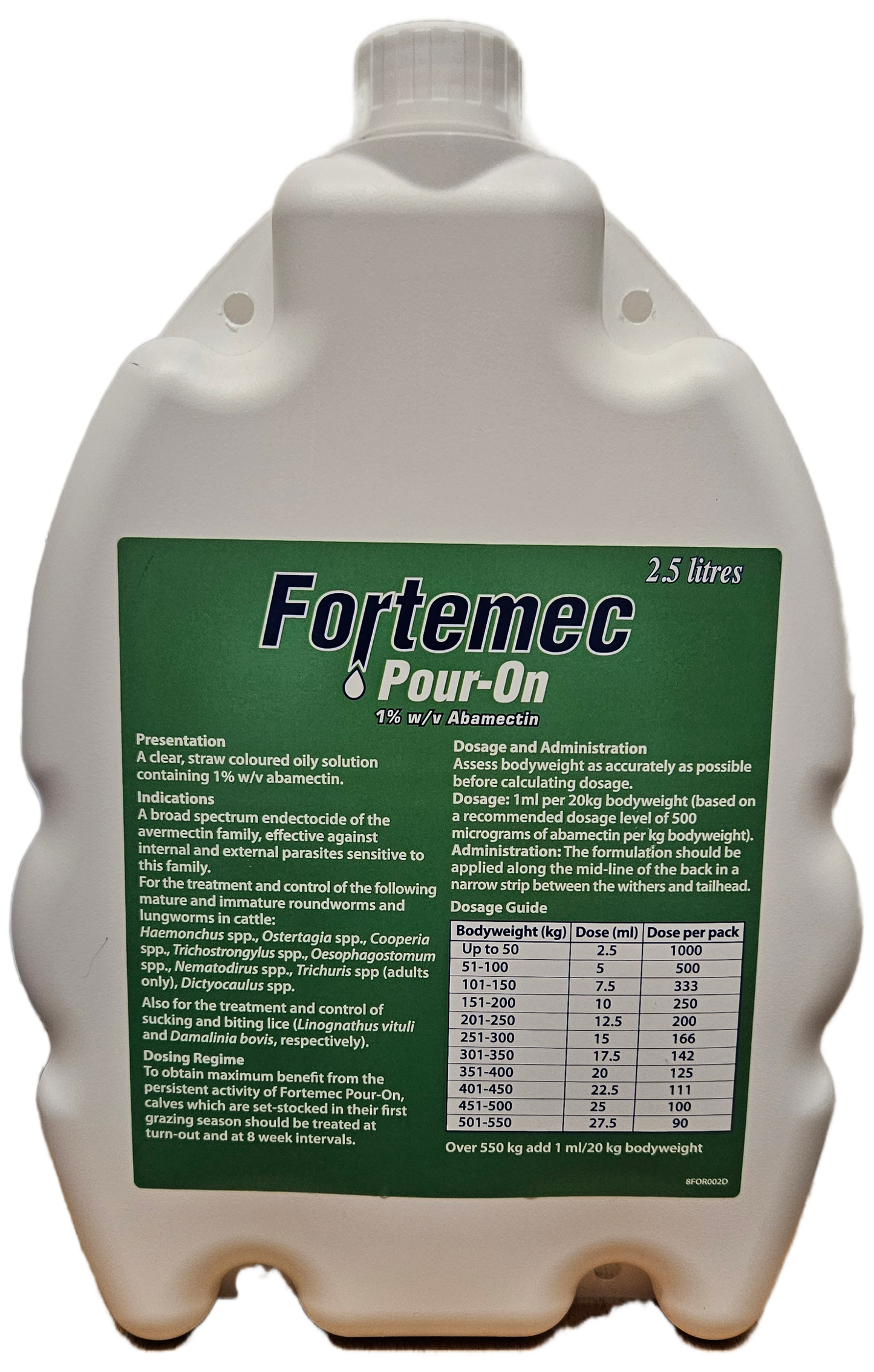 Fortemec 1 % w/v Pour On Solution 2.5L