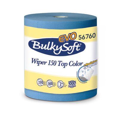 Bulkysoft Wiper Roll Blue 3 Ply 2 Pack