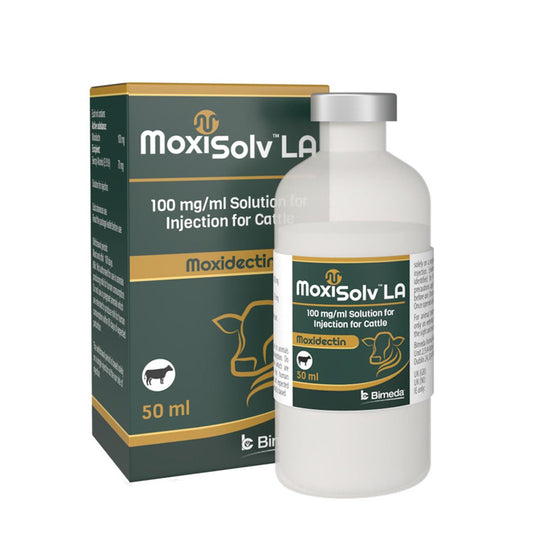 Moxisolv LA 100 mg/ml Solution for Injection for Cattle (Generic of Cydectin LA)