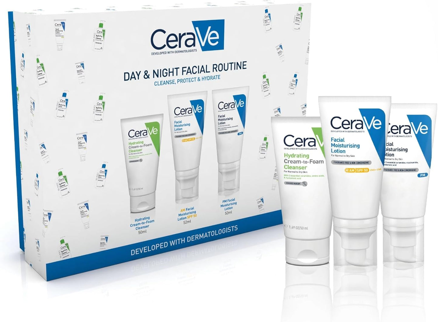 CeraVe Day & Night Facial Hydration Routine