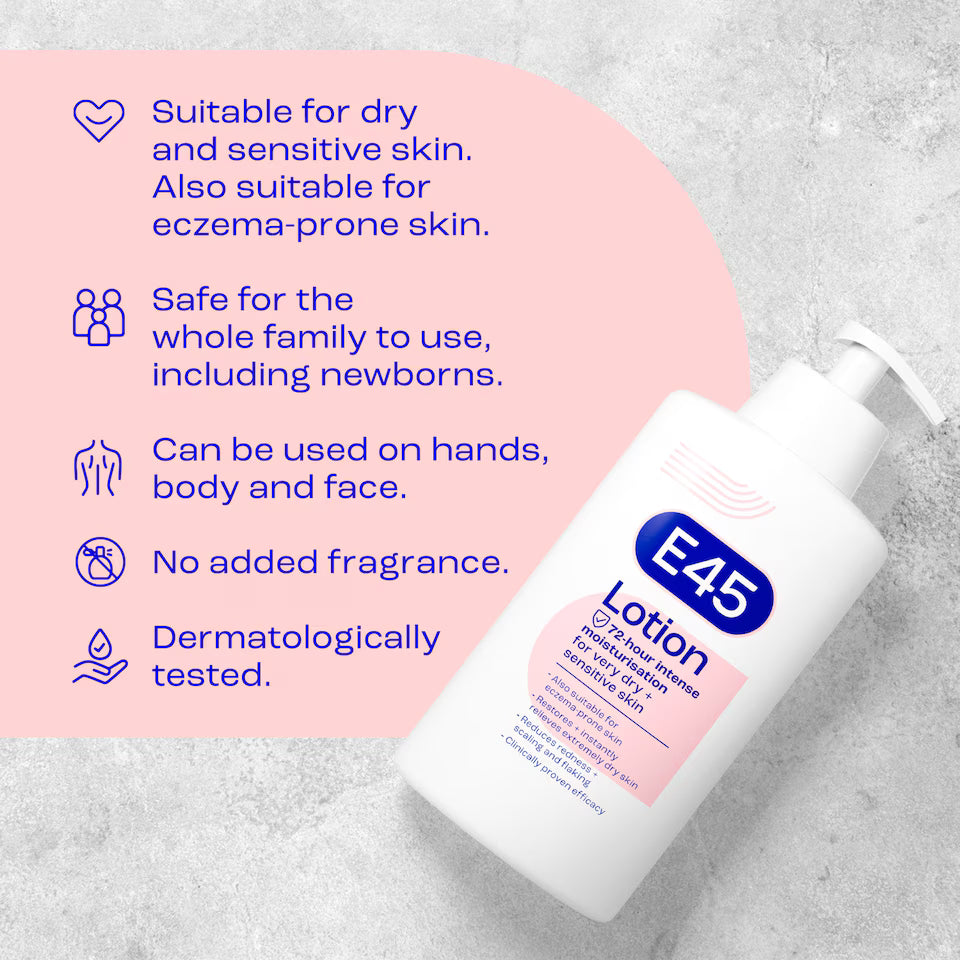 E45 Moisturising Lotion 500ml
