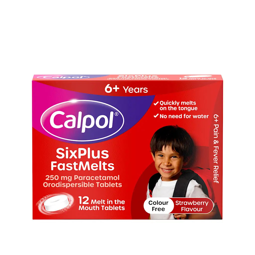 CALPOL® SIXPLUS™ Fastmelts (12 Tablets)