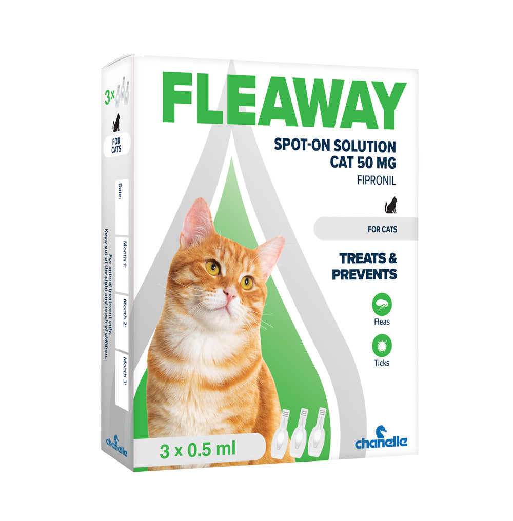 Fleaway 50 mg Spot on solution for cats (3 pack)