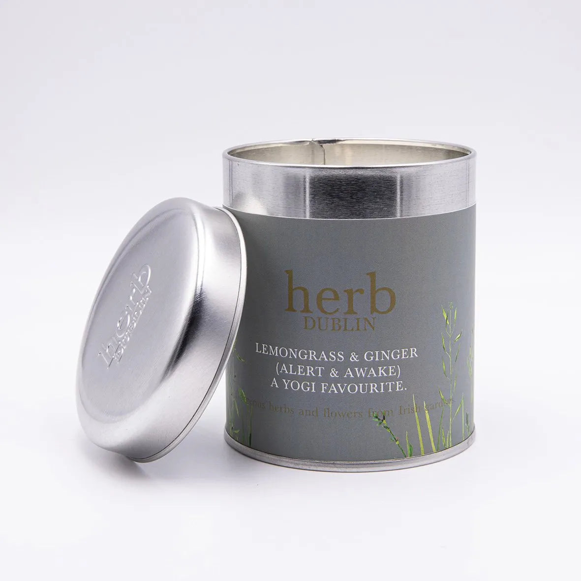 Herb Lemongrass and Ginger -Tin candle