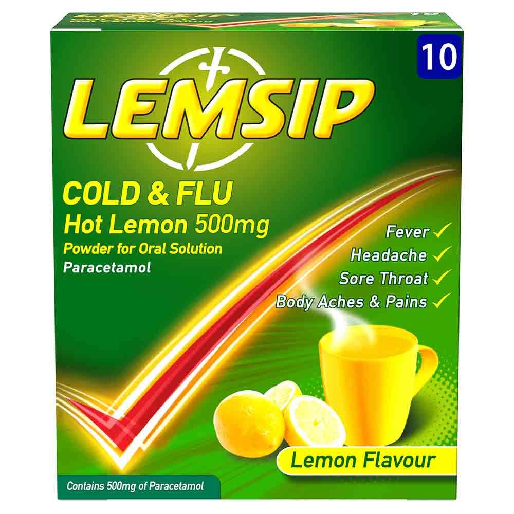 Lemsip Cold & Flu Original Hot Lemon 10 Pack