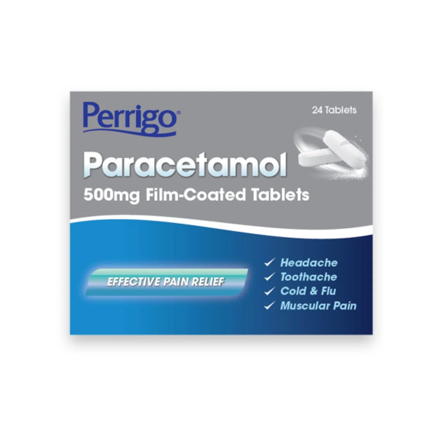 Perrigo Paracetamol 500mg Film-Coated Tablets 24