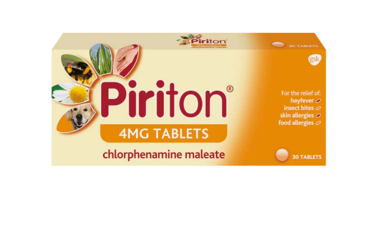 Piriton Antihistamine Allergy Relief 30 Tablets