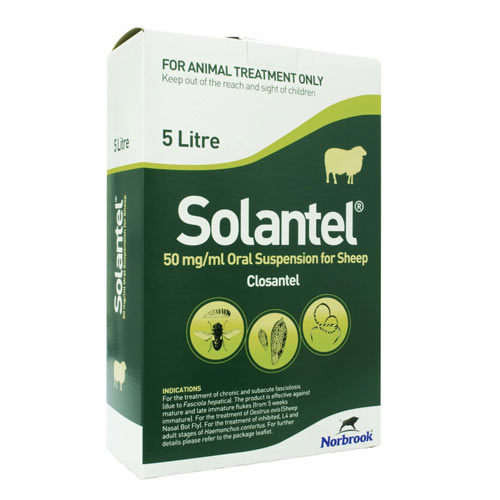 Solantel 50 mg/ml Oral Suspension for Sheep (Flukiver Generic)