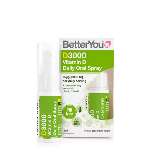 BetterYou D3000 Vitamin D Daily Oral Spray 15ml