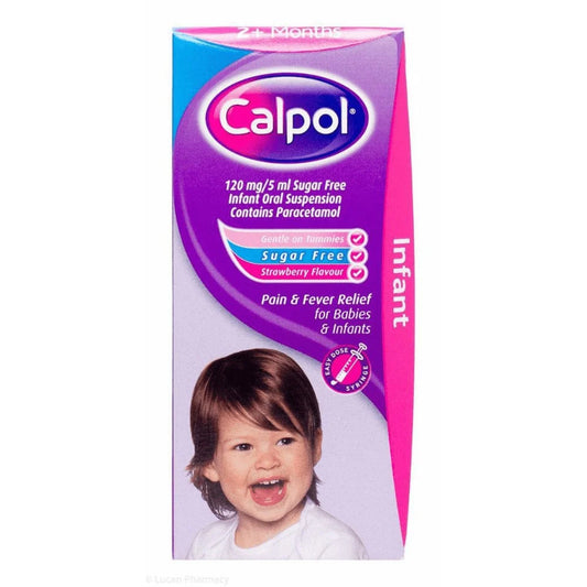 Calpol Sugar Free Infant Suspension with Syringe 140ml