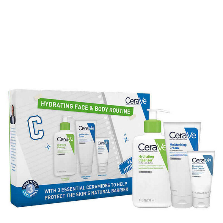 CeraVe Hydrating Face & Body Routine Set