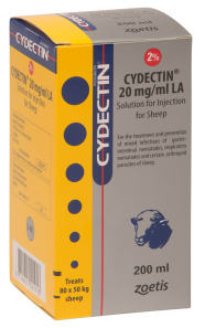 Cydectin 20 mg/ml long acting injection for sheep 200ml