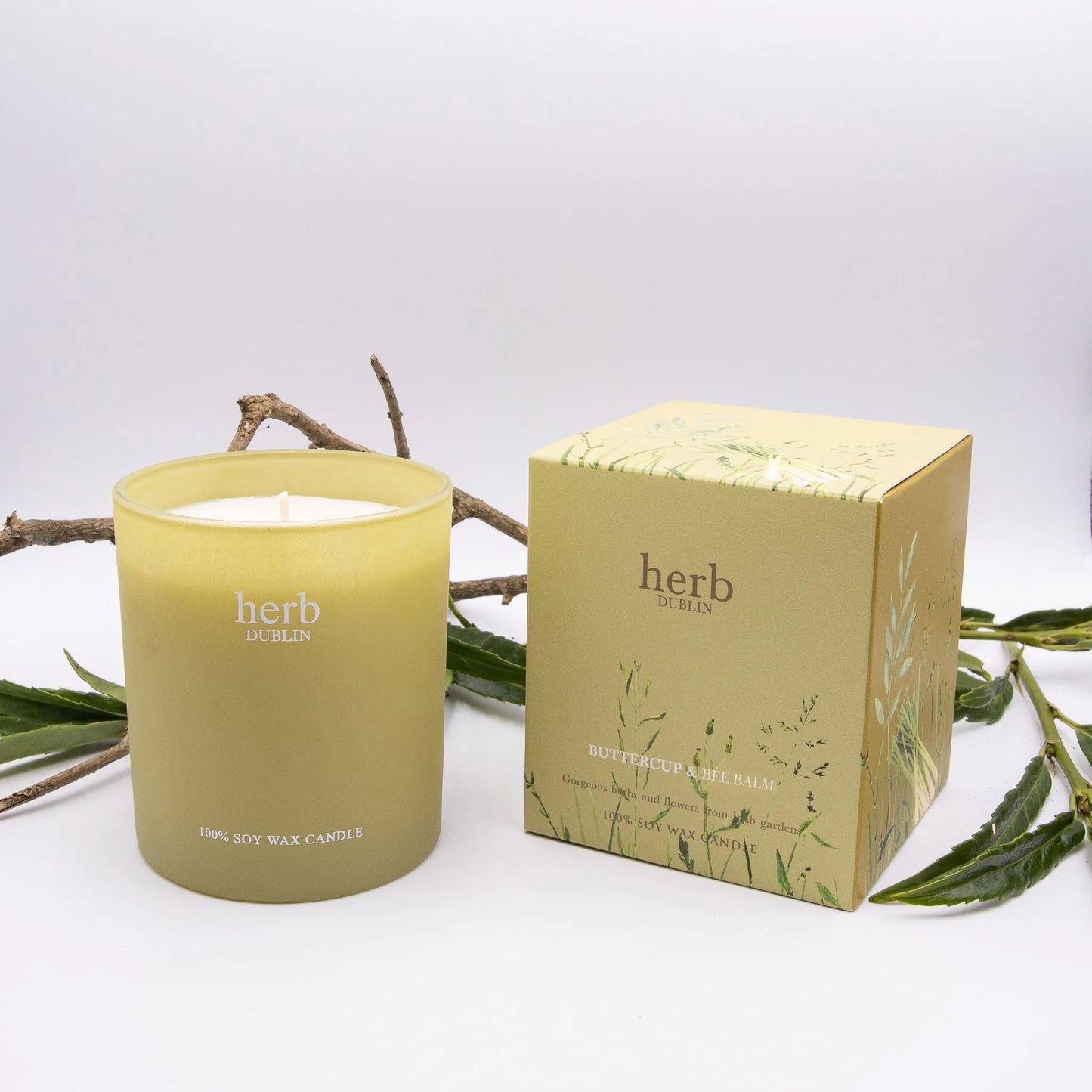 Herb Buttercup and Bee Balm – Jar candle