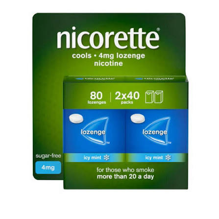 Nicorette Cools 4mg Lozenges 80s