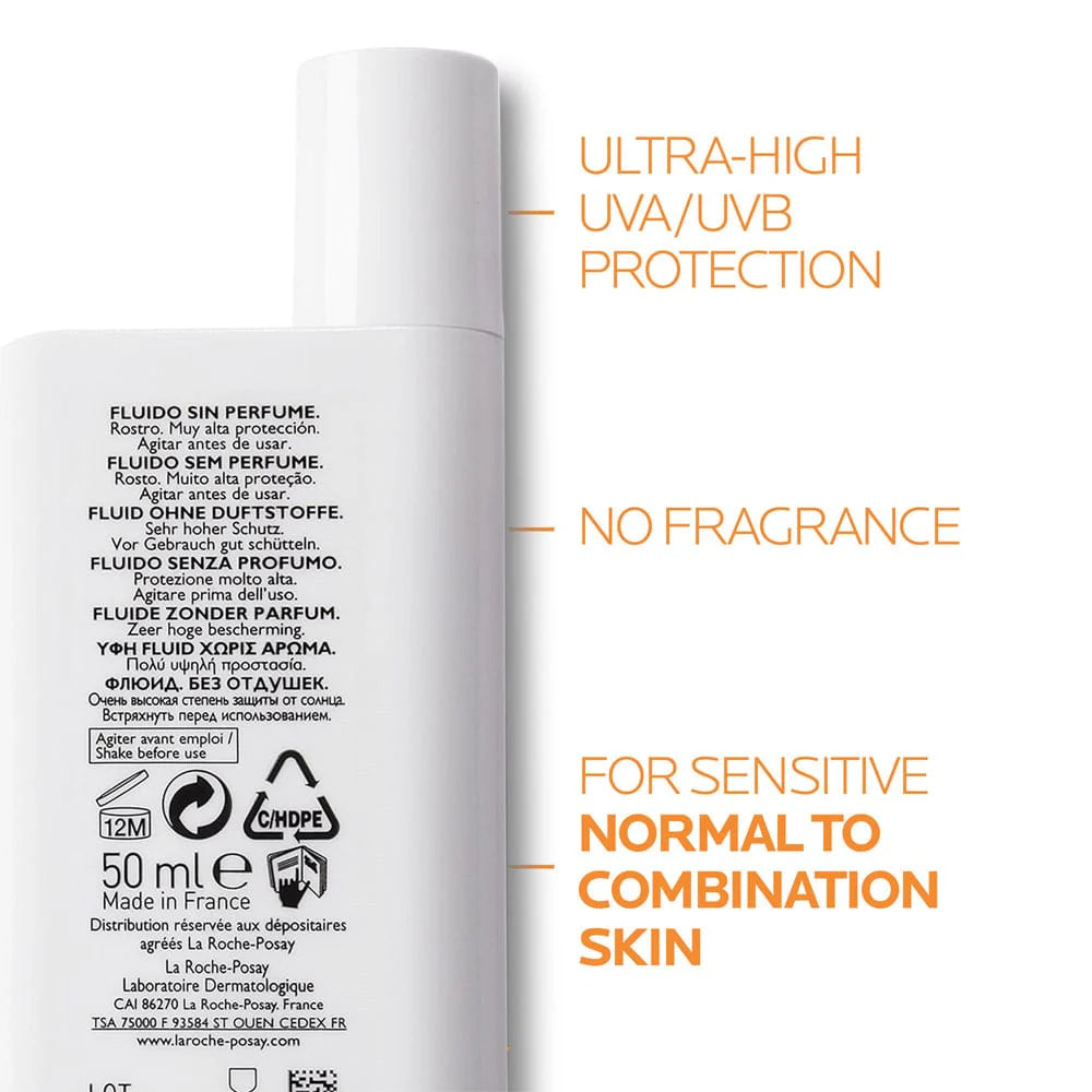 La Roche Posay Anthelios UVMune 400 Invisible Fluid SPF50+ Sun Cream 50ml