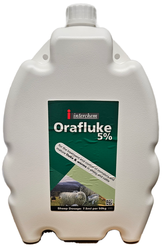 Orafluke 5% w/v Oral Suspension 5L