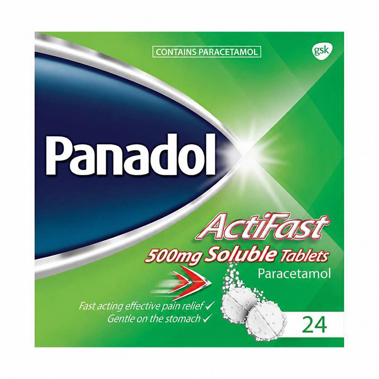 Panadol ActiFast Soluble Tablets 24 pack